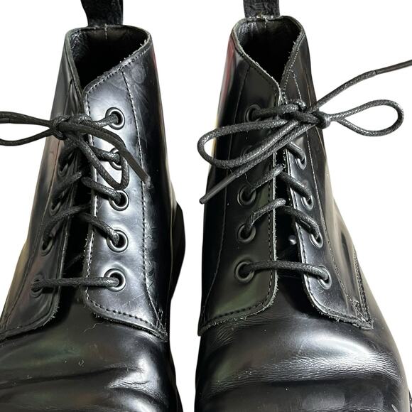Dr. Martens Lace Up Emmeline Boot Women’s Size US 6 Leather Combat Black - Picture 7 of 16